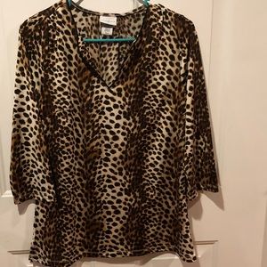 Leopard print top